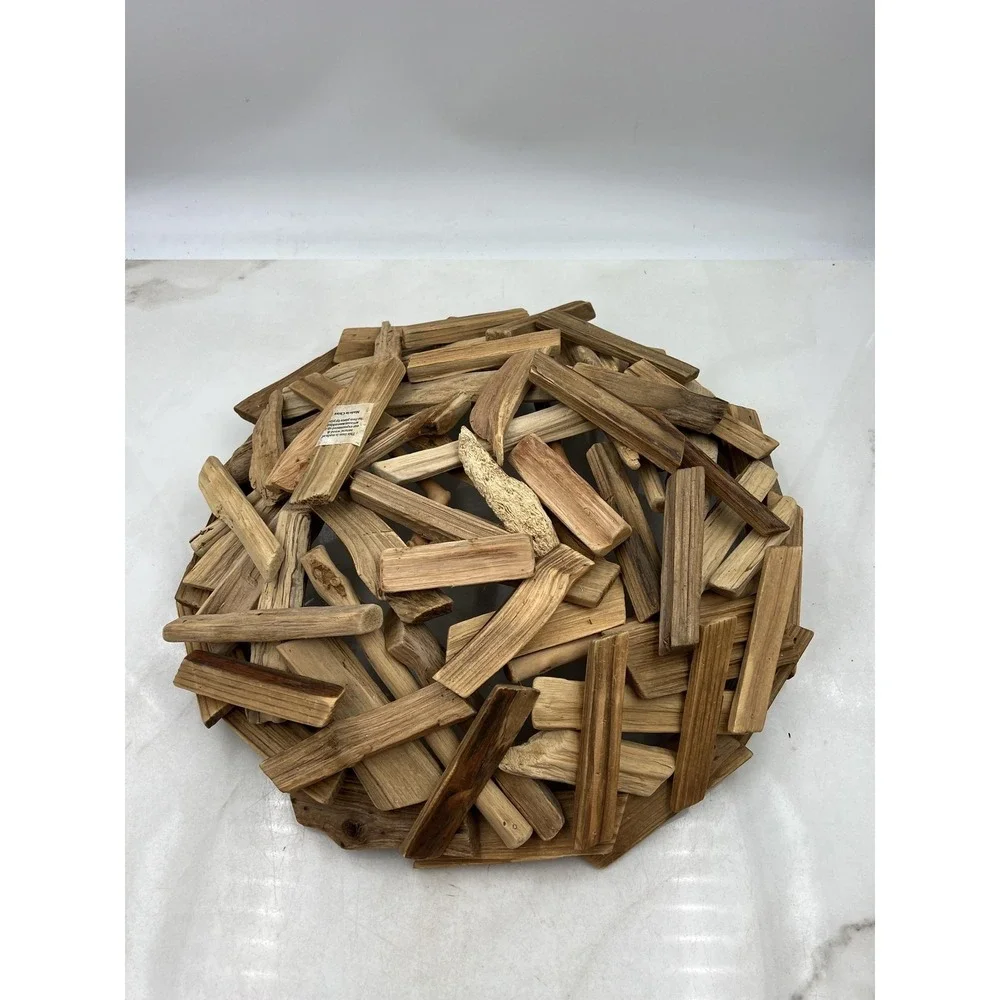 Driftwood Decorative Bowl Basket Handmade Natural Wood Art Centerpiece Beachy